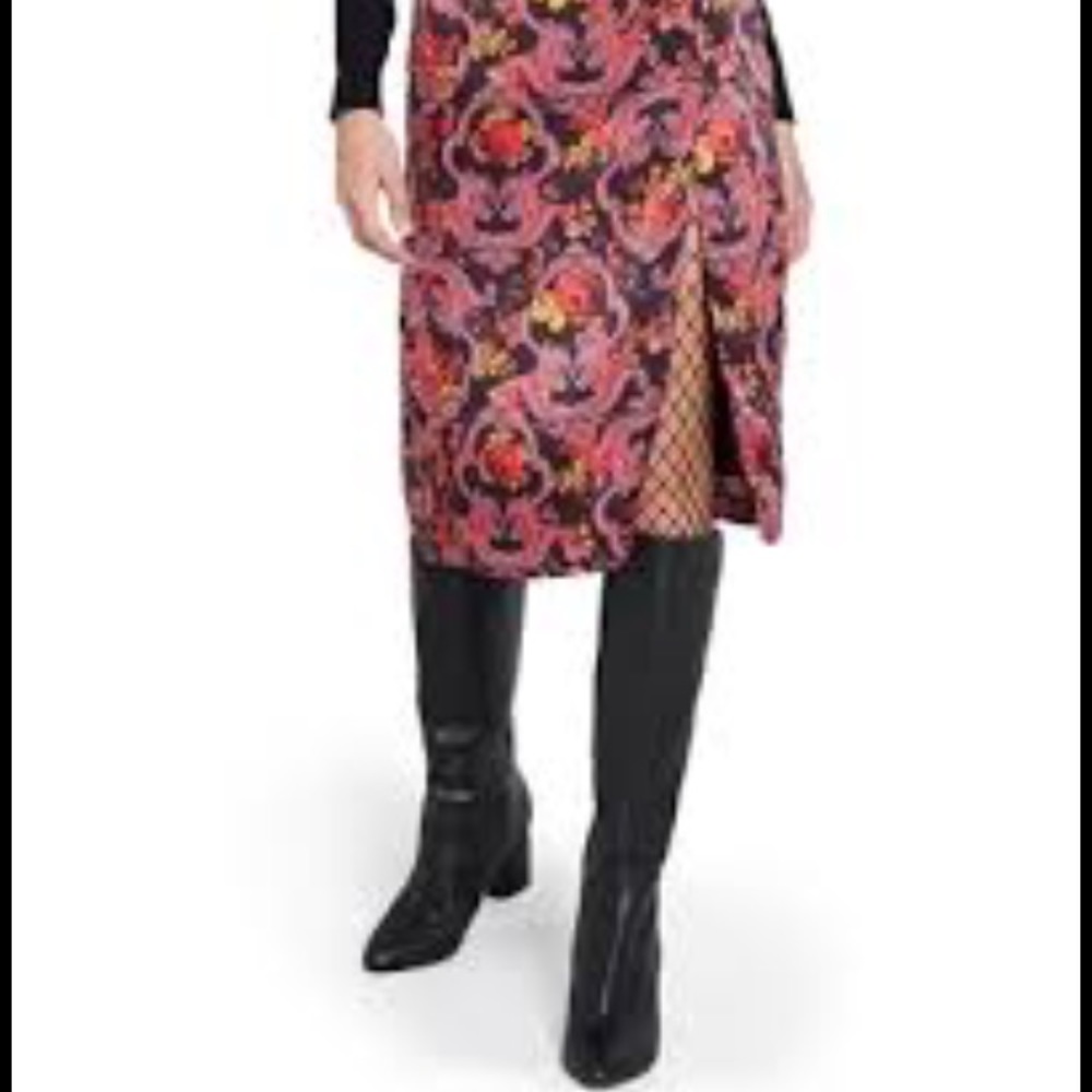 Modcloth Pink Floral Pencil Skirt - Picture 2 of 9